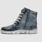 Kcr Group - Women's Original Thick Wool-lined Zip-up Leather Boots