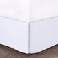 5 Piece Microfiber Ruffled Comforter Set White Queen