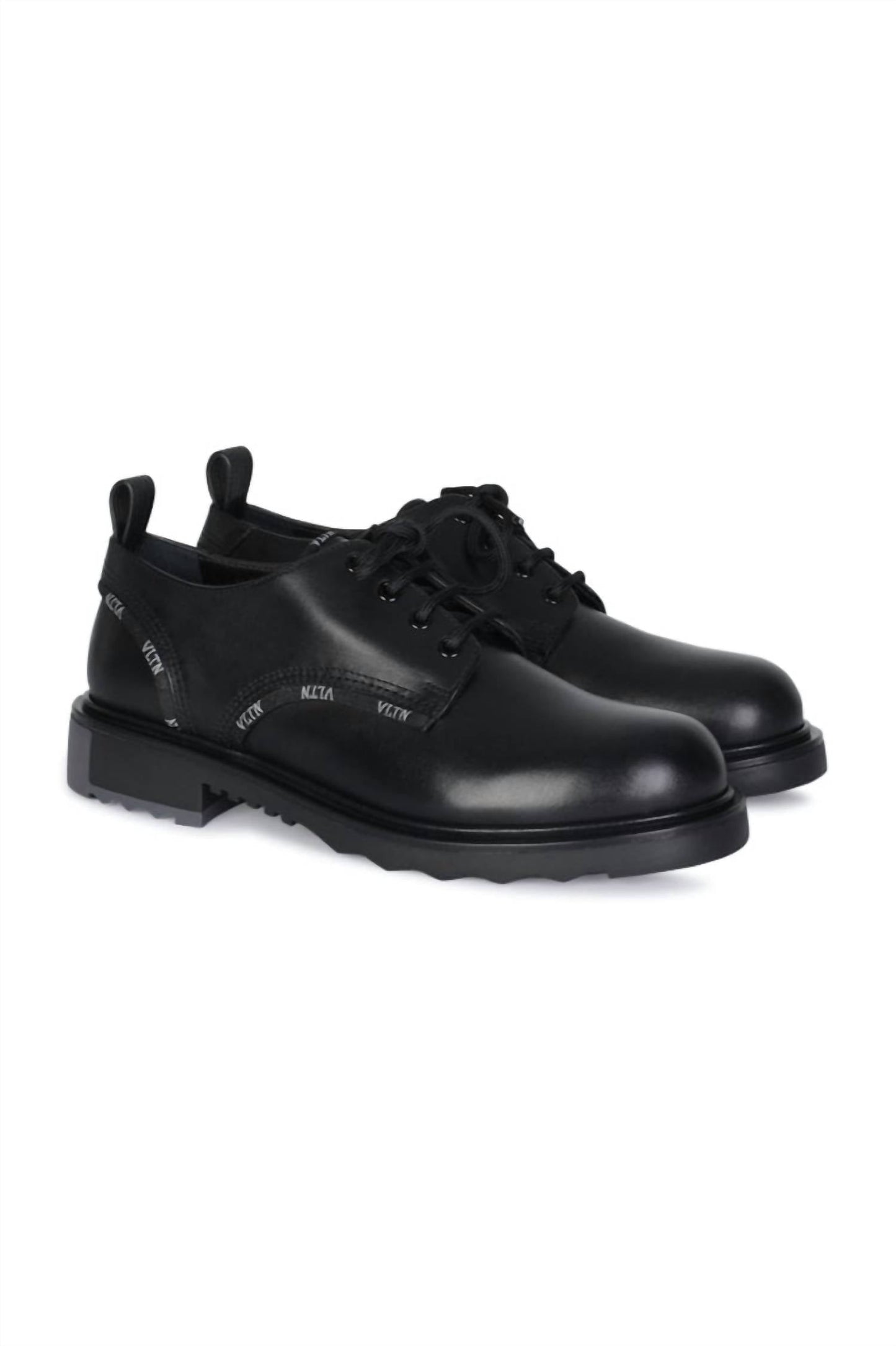 Valentino Garavani - Men's Vltn Calf Leather Derby Dress Shoes