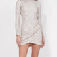 Adelyn Rae - Riina Sequins Mock Neck Mini Dress