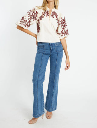 Caballero - Elodie V-neck Top