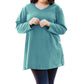 On The Plus Side - Jersey V-Neck Long Sleeve Tunic - Plus