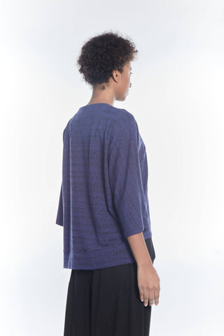 Matthildur - Blusa com estampa Ania e manga curta
