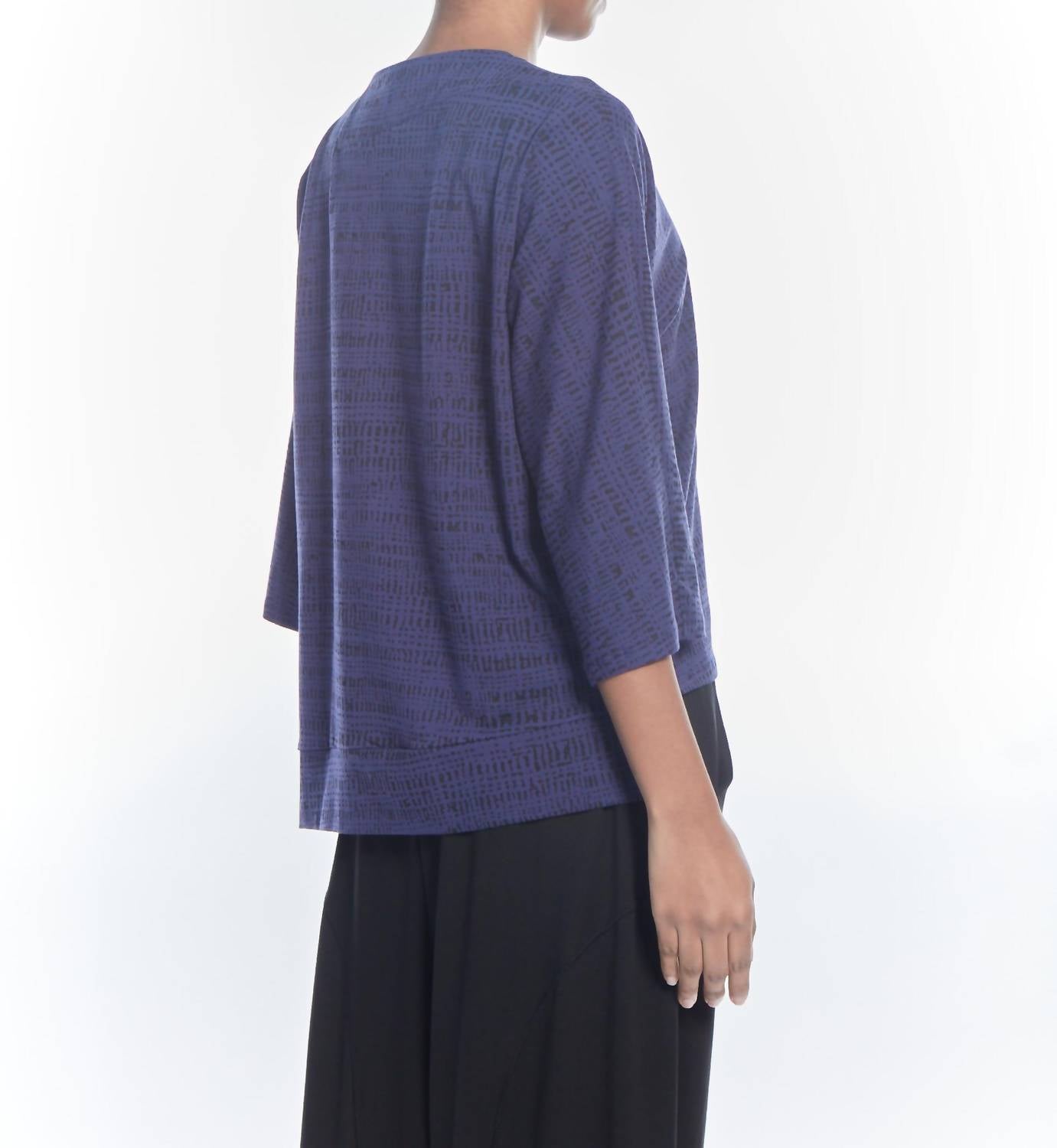 Matthildur - Ania Patterned Quarter Sleeve Top