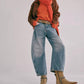 Free People - Good Luck Mid Rise Barrel Jeans