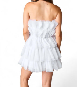 Buddylove - Powder Puff Strapless Tulle Mini Dress