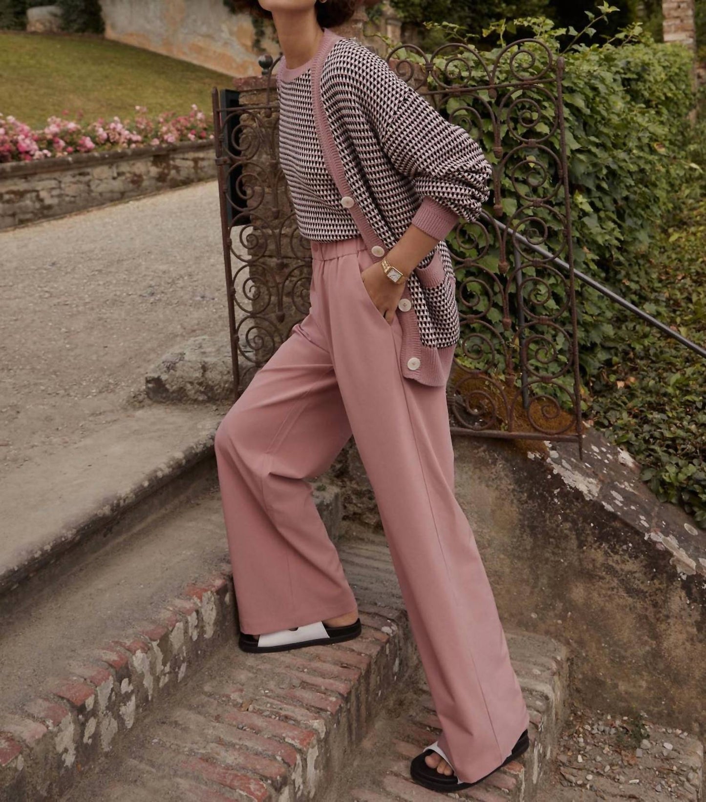 Varley - Kayson Wide Leg Mid Rise Pants