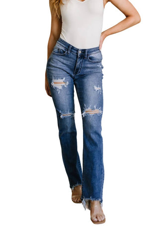 Judy Blue - Destroyed Straight Jeans