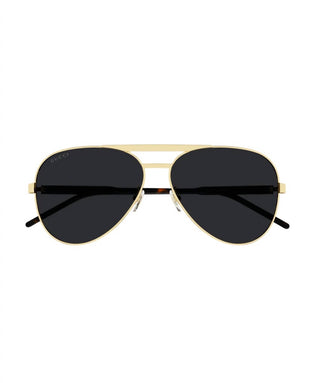 Gucci - Óculos de sol aviador quadrados de metal masculinos