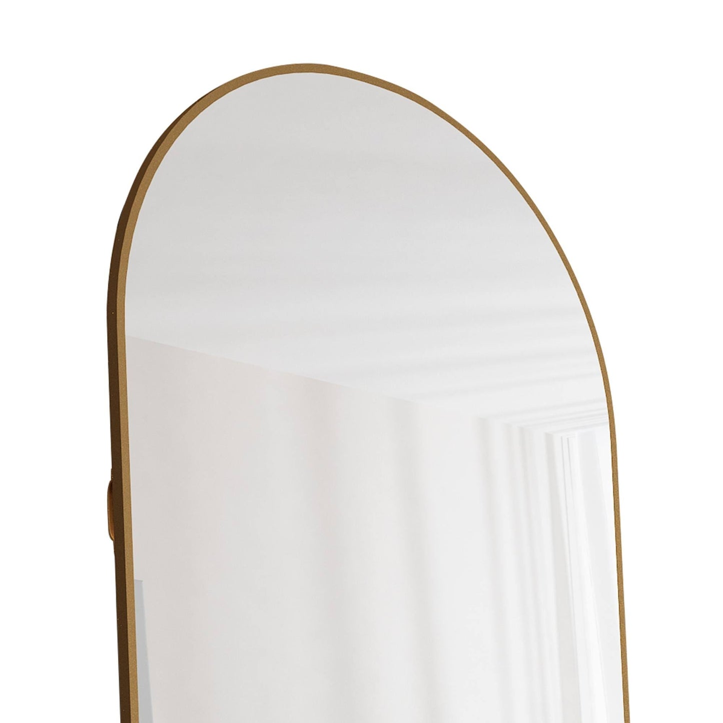 The 4th Generation Floor Mounted Full Length Mirror with Gold Frame