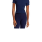 Camiseta Donni Ribbed Jersey Crew Azul Marinho