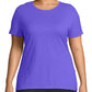 Camiseta feminina de manga curta JMS by Hanes, roxa, tamanho 3X