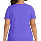 Camiseta feminina de manga curta JMS by Hanes, roxa, tamanho 3X