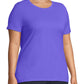 Camiseta feminina de manga curta JMS by Hanes, roxa, tamanho 3X