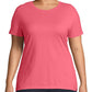 Camiseta feminina manga curta JMS by Hanes rosa tamanho 3X