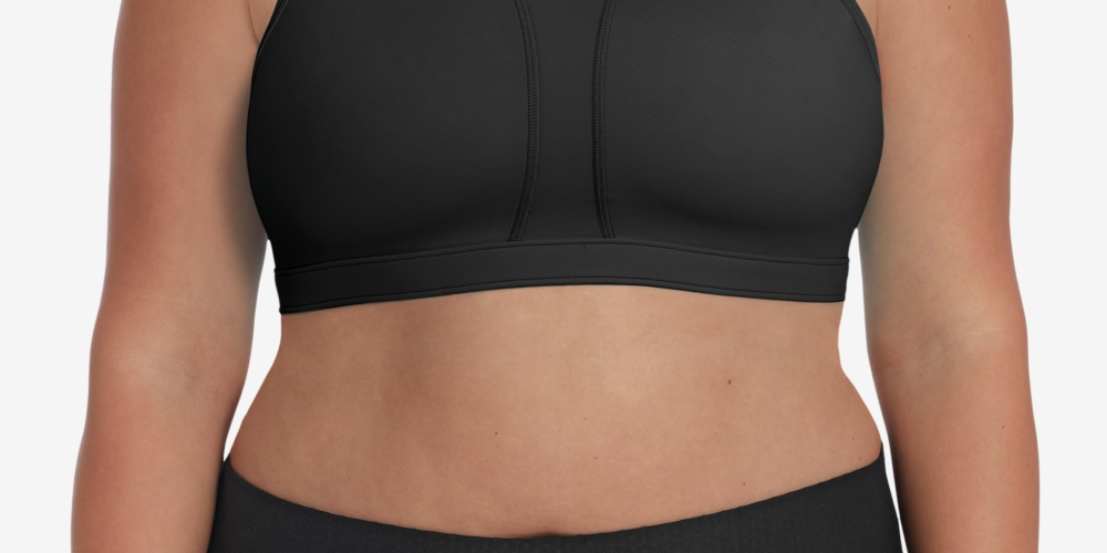 Sutiã esportivo Champion feminino The Vented Plus preto tamanho 1X