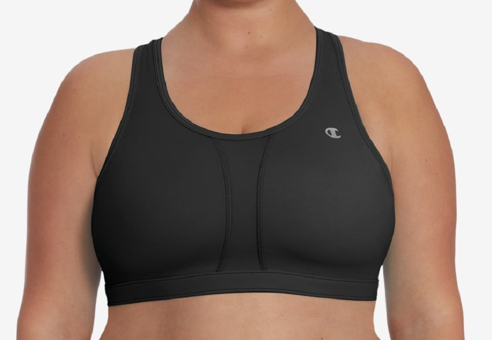 Sutiã esportivo feminino Champion The Vented, preto, tamanho 4X