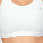 Sutiã esportivo Champion feminino com compressão ventilada Plus, branco, tamanho 2X