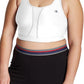 Sutiã esportivo Champion feminino com compressão ventilada Plus, branco, tamanho 4X