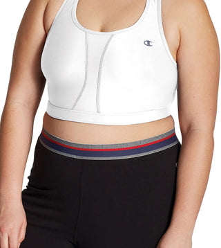 Champion Women's Vented Compression Plus Sports Bra White Size 4X
