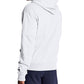 Moletom com capuz Champion Powerblend Fleece com zíper, masculino, branco, tamanho médio