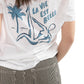 On This Day - "la vie est belle" Graphic Short Sleeve Knit Tee