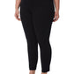 Calça jeans skinny feminina Jones New York Lexington de cintura alta, preta, tamanho 20W