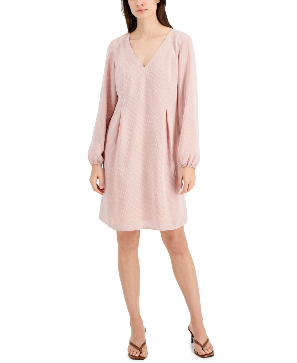 Vestido feminino de chiffon da INC International Concepts, rosa, tamanho extrapequeno