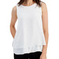 Blusa regata feminina Anne Klein, branca, tamanho médio
