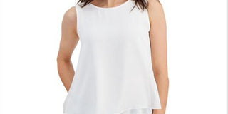 Blusa regata feminina Anne Klein, branca, tamanho médio
