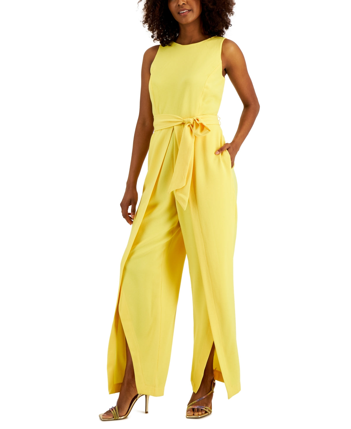 Macacão feminino Walkthrough da INC International Concepts, amarelo, tamanho 2