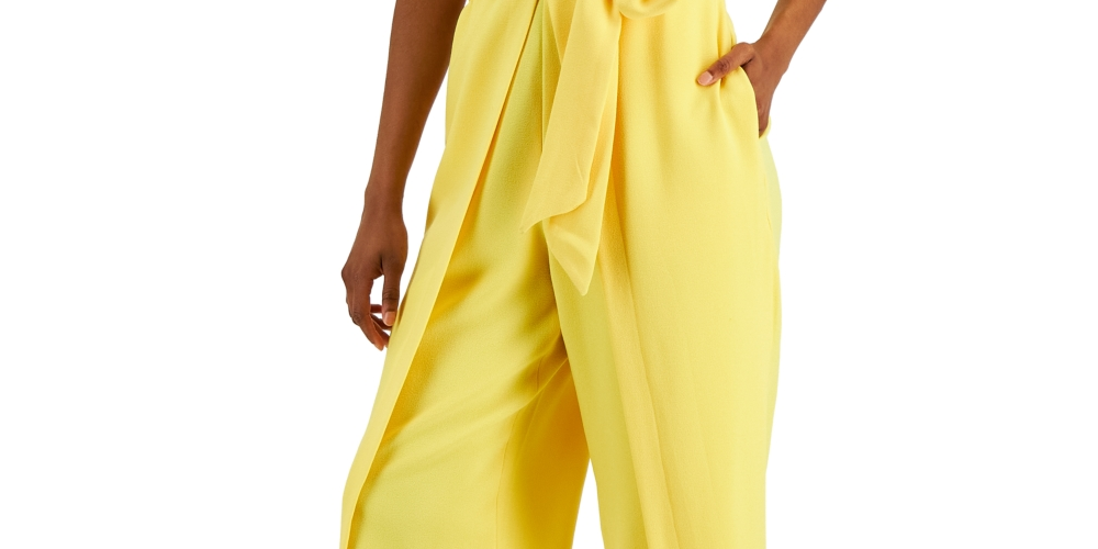 Macacão feminino Walkthrough da INC International Concepts, amarelo, tamanho 2