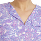 Blusa utilitária simplificada com estampa paisley feminina Jones New York, azul, tamanho 2X