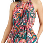 Vestido longo feminino estampado com estampa de cansada, INC International Concepts, rosa, tamanho 4