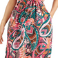 Vestido longo feminino estampado com estampa de cansada, INC International Concepts, rosa, tamanho 4