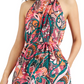 Vestido longo feminino estampado com estampa de cansada, INC International Concepts, rosa, tamanho 4