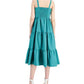 Vestido midi feminino INC International Concept com babados na panturrilha, verde, tamanho 8