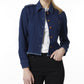 Jaqueta jeans feminina Jones New York com franjas, azul, tamanho médio