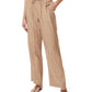 Calça feminina Jones New York com cordão e bolsos laterais, marrom, tamanho pequeno