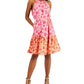 Vestido feminino com cinto e estampa A da INC International Concept, rosa, tamanho 4
