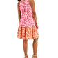 Vestido feminino com cinto e estampa A da INC International Concept, rosa, tamanho 4