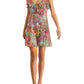 Vestido curto floral feminino Bar III, amarelo, tamanho pequeno
