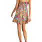 Vestido curto floral feminino Bar III, amarelo, tamanho pequeno