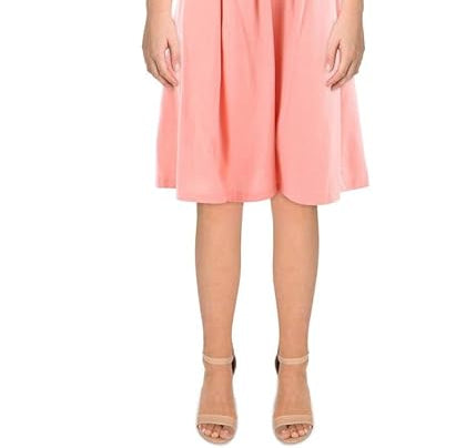 Vestido feminino com detalhe de gravata, estilo flare, bege, tamanho 4, da INC International Concepts