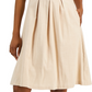Vestido feminino com pregas acima do joelho, estilo caimento e flare, marrom, tamanho 16, da INC International Concepts