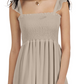 Vestido feminino com babados e franzidos INC International Concepts, marrom, tamanho 10