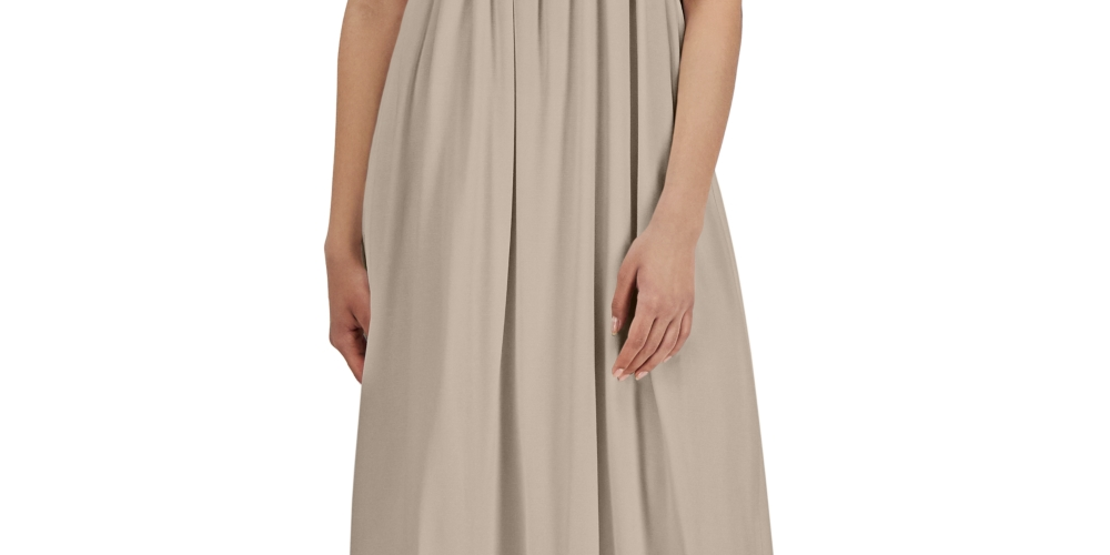 Vestido feminino com babados e franzidos INC International Concepts, marrom, tamanho 10
