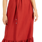 Vestido longo feminino com alças finas INC International Concepts, vermelho, tamanho 16