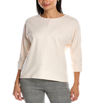 Anne Klein Dolman Top Branco Tamanho L