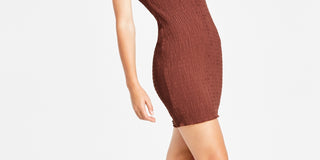 Vestido justo feminino Bar III marrom tamanho grande